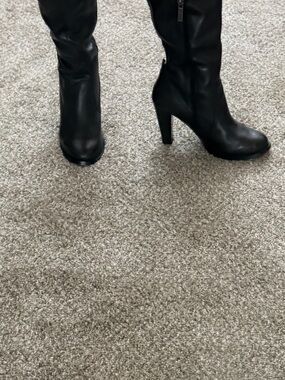 Women's Harley Davidson Black High-Heel Knee Boots